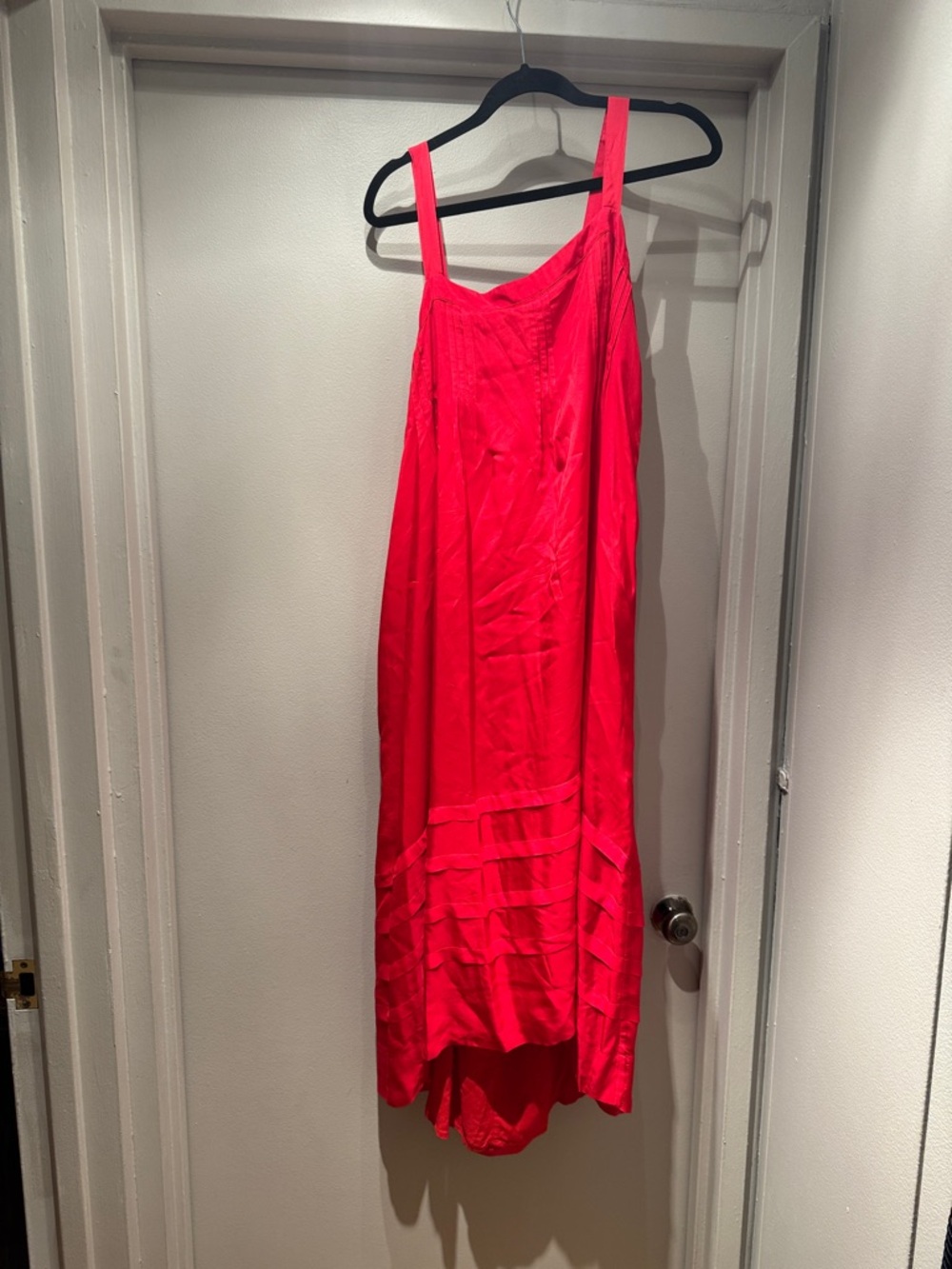 J. Crew Red Sleeveless Maxi Dress